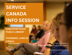 Service Canada Info Session poster