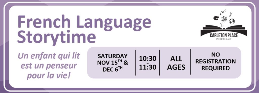 French Storytime banner