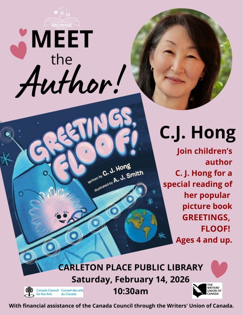 CJ Hong author visit poster